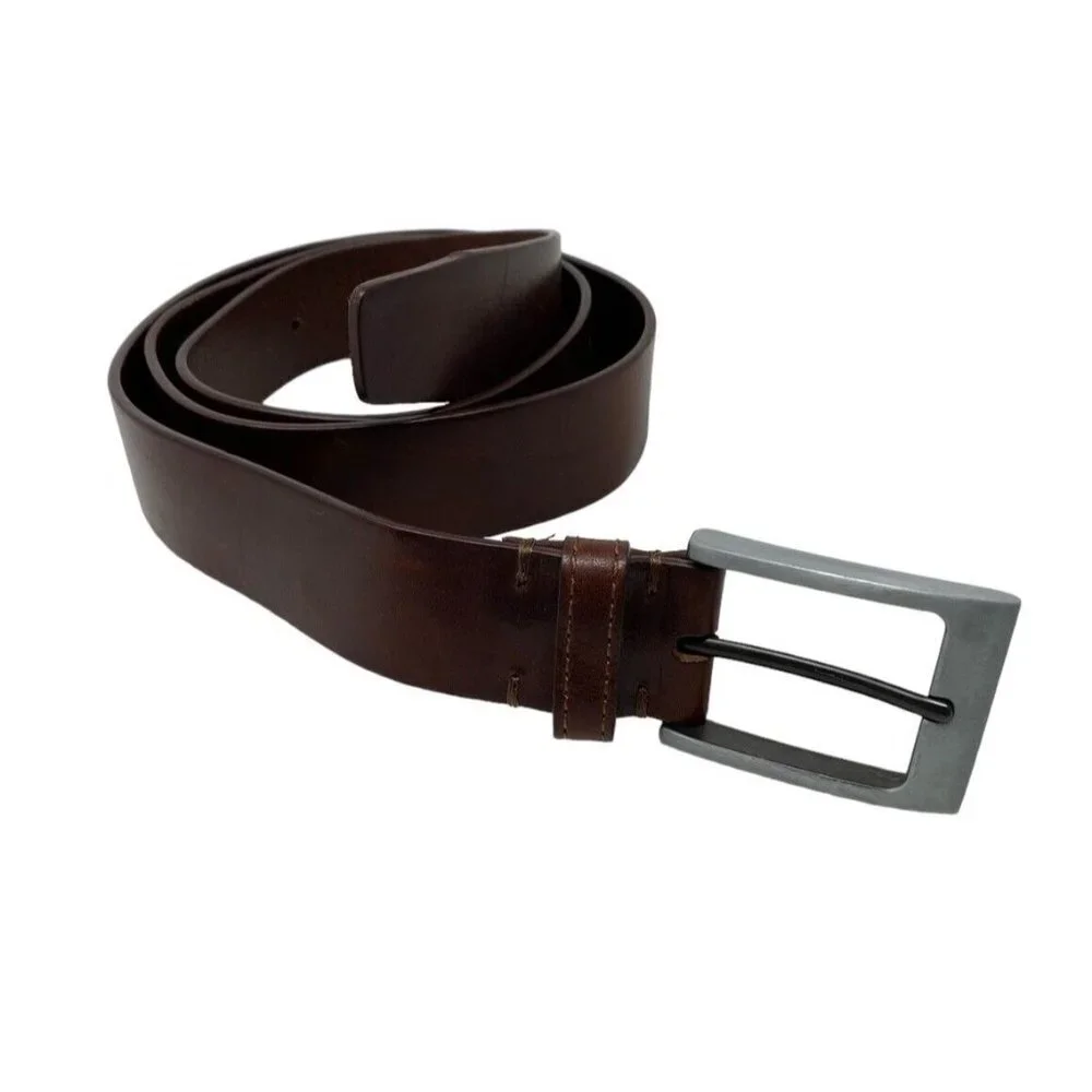 Jos A Bank Genuine Leather Brown Belt Size 40 Handcrafted in Italy Soft Leather - Picture 1 of 7